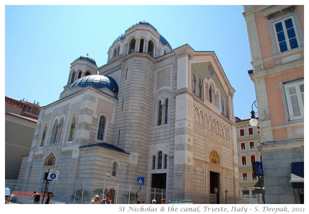 St Nicholas orthodox church & canal, Trieste, Italy - S. Deepak, 2011