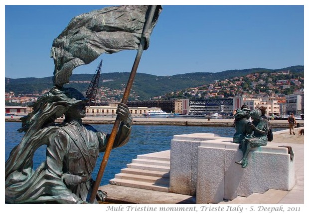 Mule Triestine monument, Trieste, Italy - images by S. Deepak