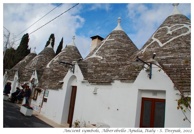 Ancient symbols on trulli of Alberobello - S. Deepak, 2012