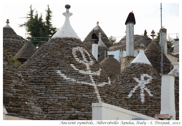 Ancient symbols on trulli of Alberobello - S. Deepak, 2012