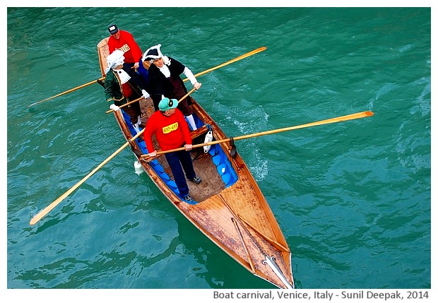 Carnival boats, Venice, Italy - Sunil Deepak, 2014