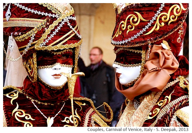 Colourful couples at Venice carnival, Italy - S. Deepak, 2013