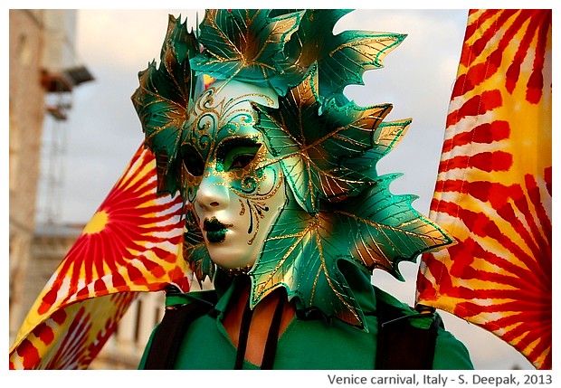 Colourful costumes, Venice carnival, Italy - S. Deepak, 2013
