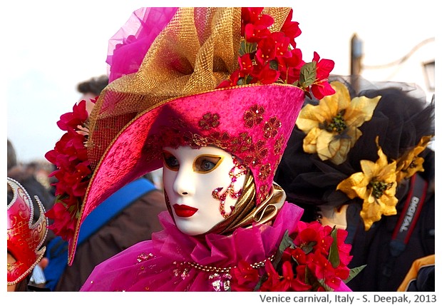 Colourful costumes, Venice carnival, Italy - S. Deepak, 2013