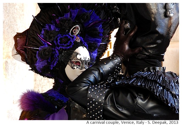 A purple & black couple, Carnival, Venice, Italy - S. Deepak, 2013