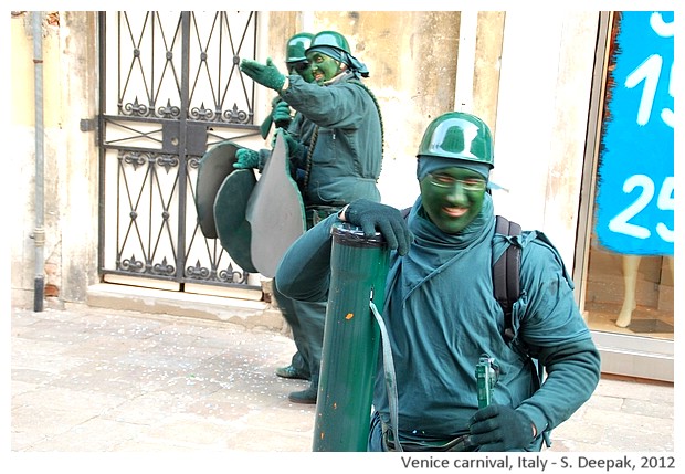 Terrorist costumes at Venice carnival, Italy - S. Deepak, 2013