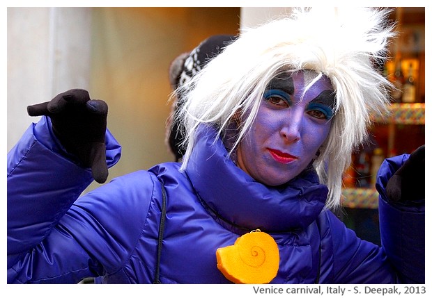 Costumes with white hair, Venice carnival, Italy - S. Deepak, 2013