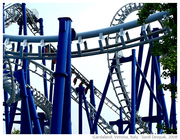 Gardaland amusement park, Verona, Italy - images by Sunil Deepak, 2008