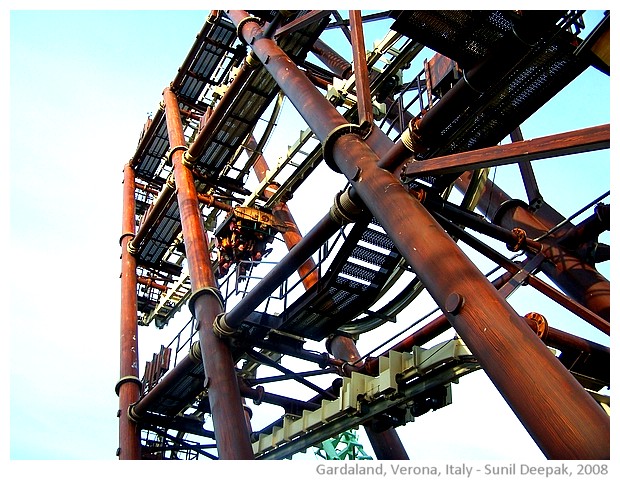 Gardaland amusement park, Verona, Italy - images by Sunil Deepak, 2008