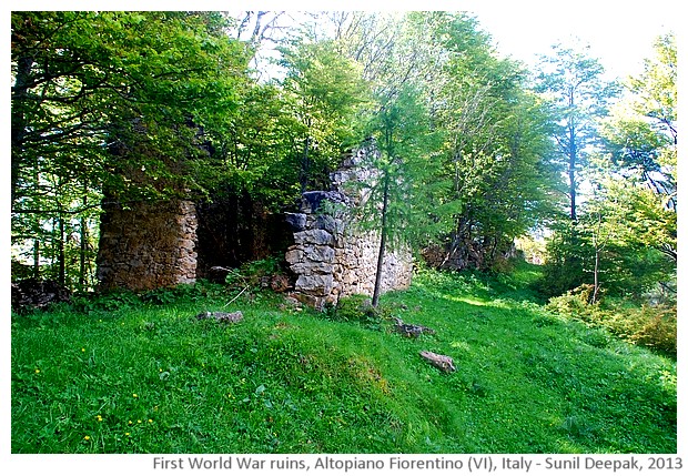 Ruins, Fiorentino altopiano (VI), Italy - images by Sunil Deepak, 2013