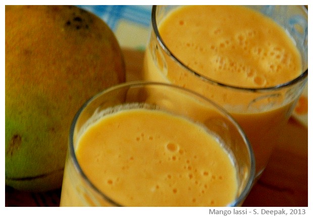 Mango lassi - images by Sunil Deepak