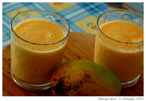 Mango lassi - images by Sunil Deepak