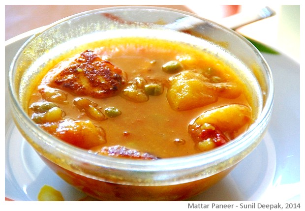 Recipe Matar Paneer - images by Sunil Deepak, 2014