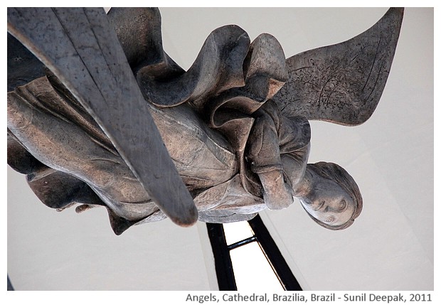 Angels, Cathedral, Brazilia, Brazil - images by Sunil Deepak, 2011