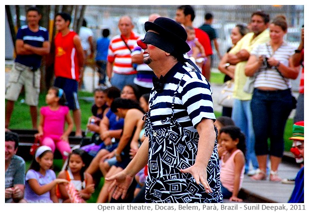 Open air theatre, Docas, Belem, Brazil - images by Sunil Deepak, 2014