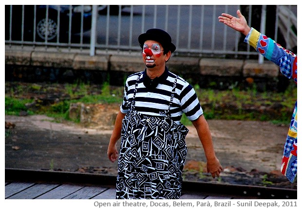 Open air theatre, Docas, Belem, Brazil - images by Sunil Deepak, 2014