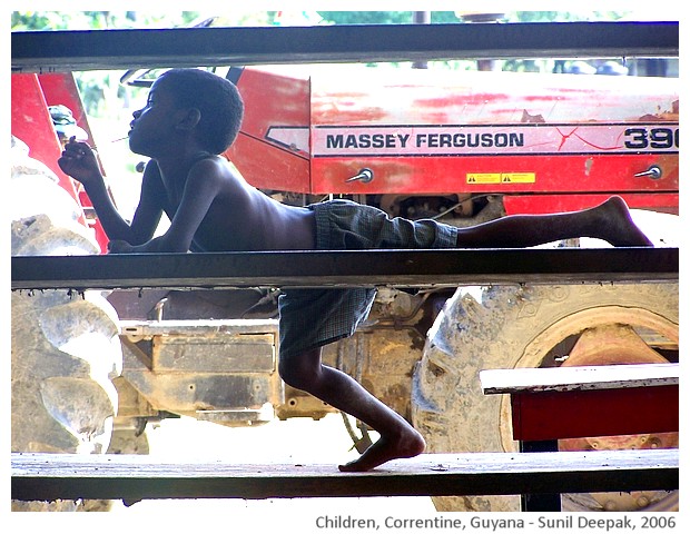 Children, Corentine, Guyana - images by Sunil Deepak, 2006