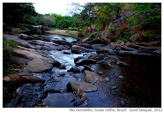 Rio Vermelho, Goias Velho, Brazil - images by Sunil Deepak, 2012