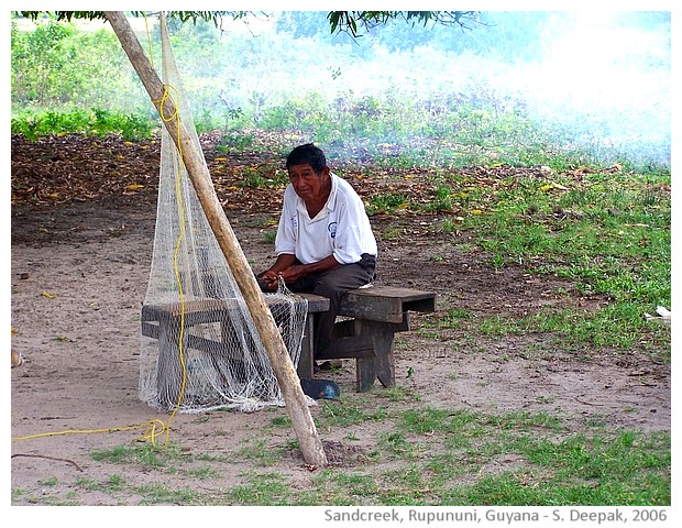 Sandcreek, Rupununi, Guyana - images by Sunil Deepak, 2006