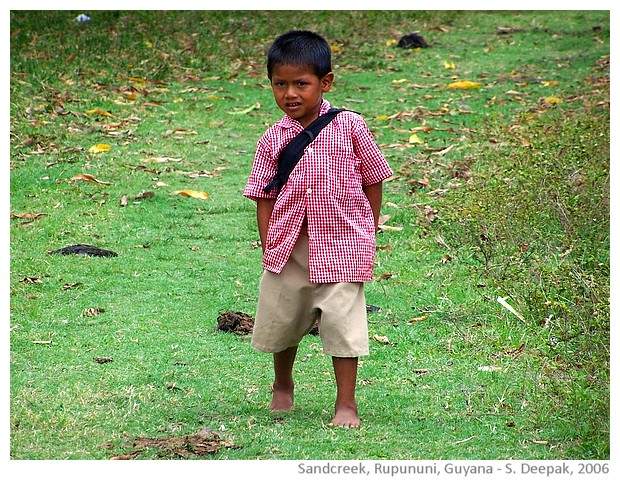 Sandcreek, Rupununi, Guyana - images by Sunil Deepak, 2006