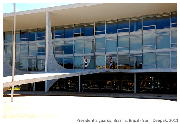 President's guards, Brazilia, Brazil - images by Sunil Deepak, 2011