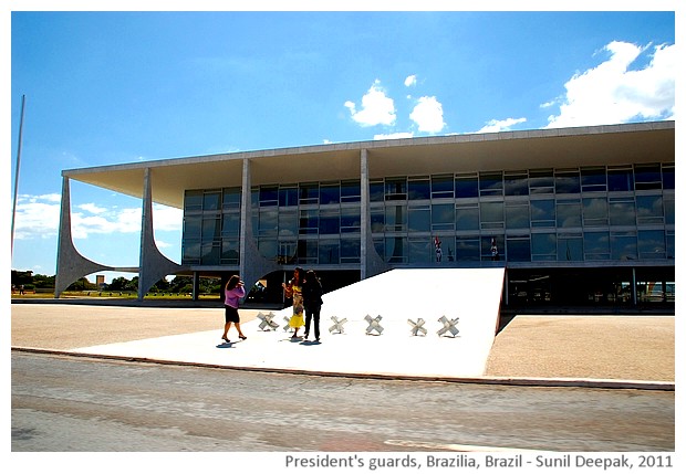 President's guards, Brazilia, Brazil - images by Sunil Deepak, 2011