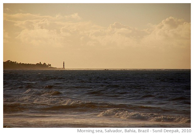 Windy morning on coast of Salvador, Bahia, Brazil - images by Sunil Deepak, 2010