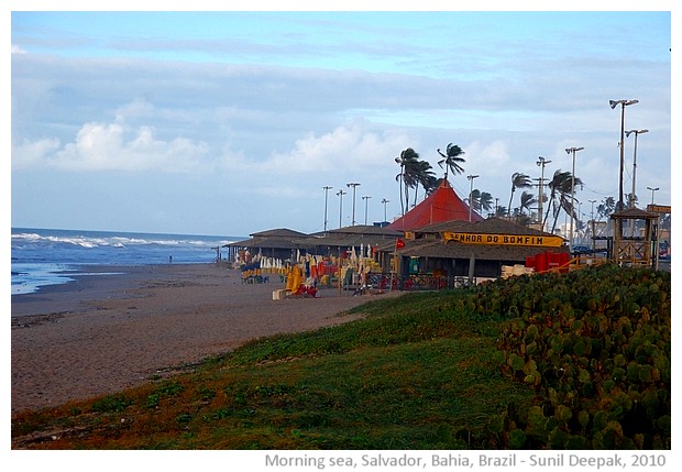 Windy morning on coast of Salvador, Bahia, Brazil - images by Sunil Deepak, 2010