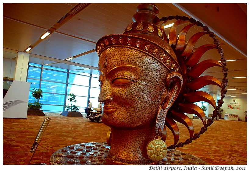 Art, Delhi airport, India - Images by Sunil Deepak