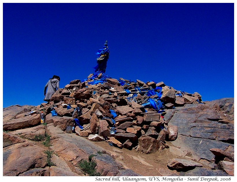 Sacred hill, Ulaangom, Uvs, Mongolia - Images by Sunil Deepak