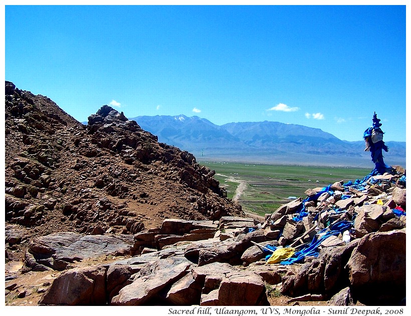 Sacred hill, Ulaangom, Uvs, Mongolia - Images by Sunil Deepak