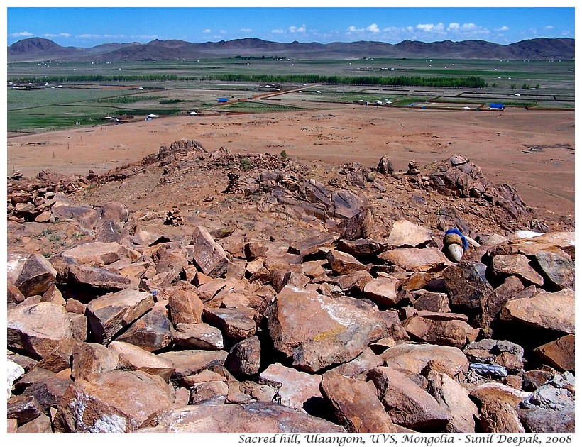 Sacred hill, Ulaangom, Uvs, Mongolia - Images by Sunil Deepak