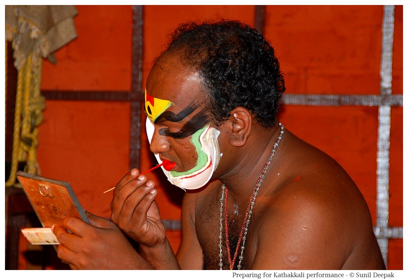 Artists getting ready for dance and theatre performances