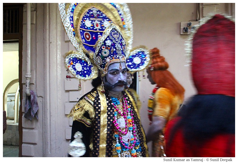 Artists getting ready for dance and theatre performances