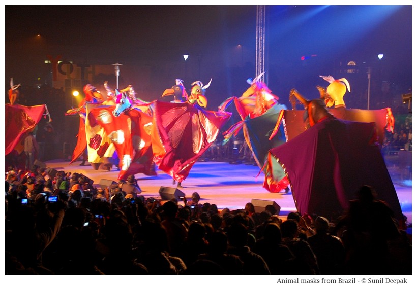 Artists getting ready for dance and theatre performances