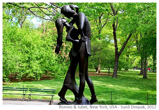 Art & Sculptures about books - Romeo-Juliet sculpture from N. York - Image by S. Deepak