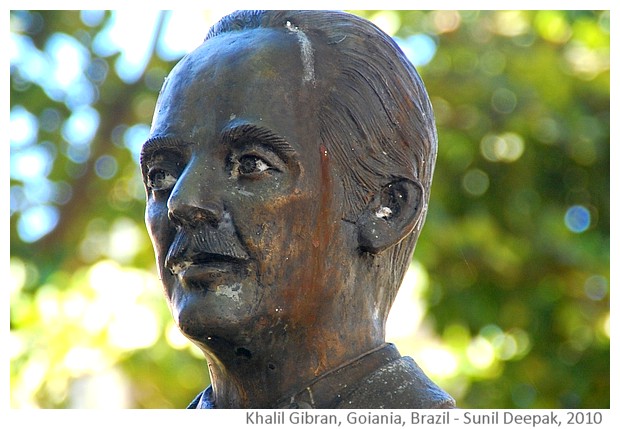 Art & Sculptures about books - Khalil Gibran, Goiania, Brazil - Image by S. Deepak
