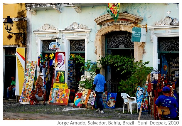 Art & Sculptures about books - Jorge Amado house, Bahia, Brazil - Image by S. Deepak