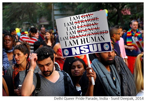 Delhi Queer Pride Parade 2014, India - Images by Sunil Deepak 2014