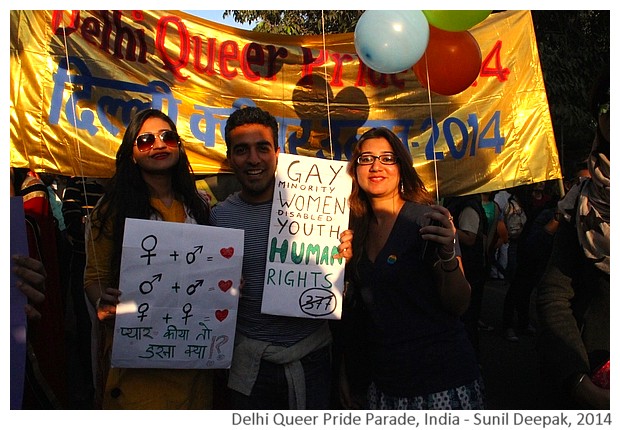 Delhi Queer Pride Parade 2014, India - Images by Sunil Deepak 2014