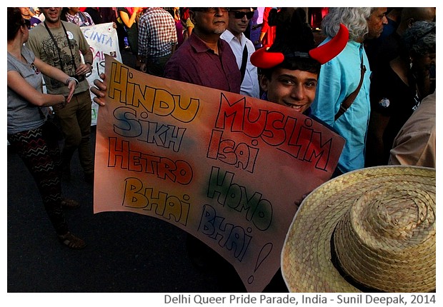 Delhi Queer Pride Parade 2014, India - Images by Sunil Deepak 2014