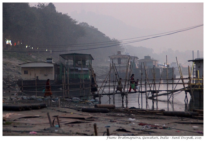 Guwahati, Fiume Brahmaputra, India