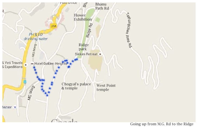 Gangtok Walking Tour - city centre & the Ridge - Images by Sunil Deepak