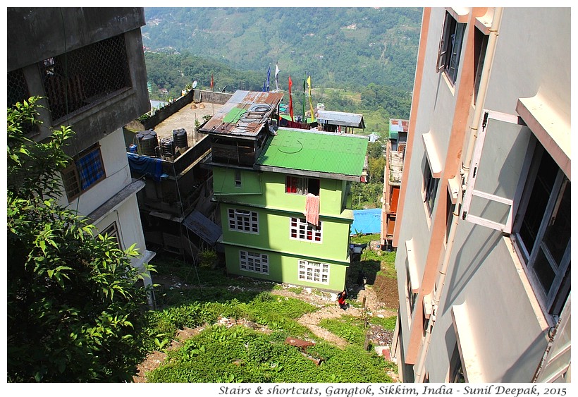 Stairs as short cuts in Gangtok