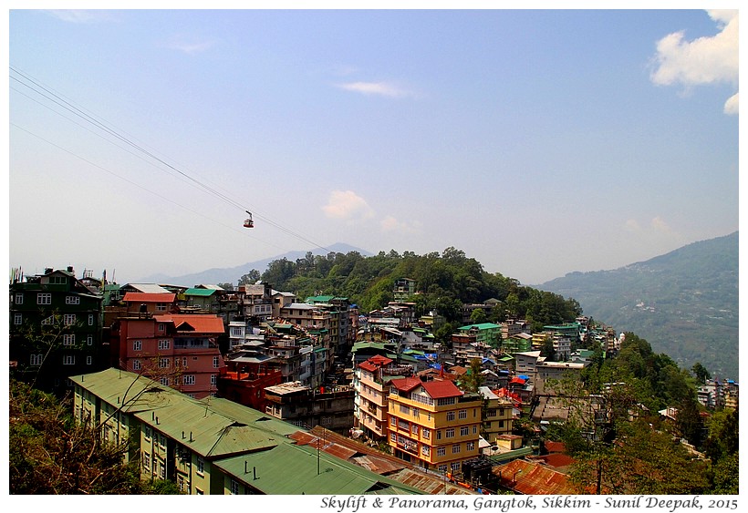 Sky lift panorama, Gangtok, Sikkim, India - Images by Sunil Deepak