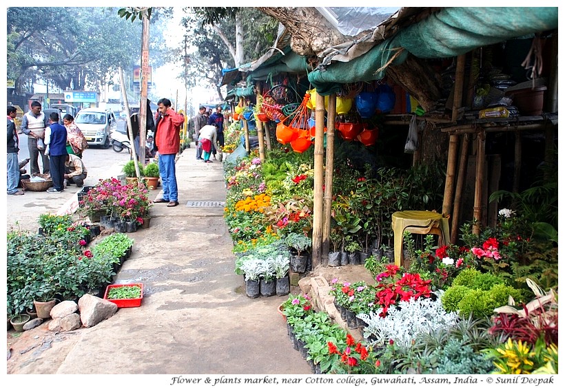 Uzan Bazar and Guwahati city centre, images by Sunil Deepak