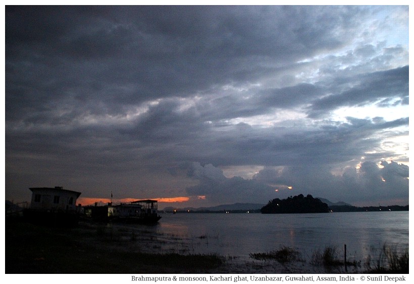 Brahmaputra at Kachari ghat in monsoon