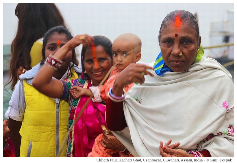 Chhath festival, Kachari ghat, Guwahati, Assam, India