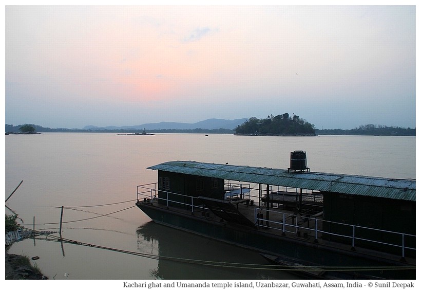 Kachari ferry for Umananda temple island, Guwahati, Assam, India