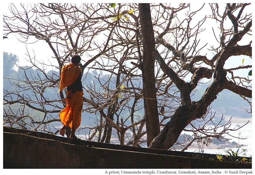 A Brahmin priest, Umananda, Guwahati, Assam, India